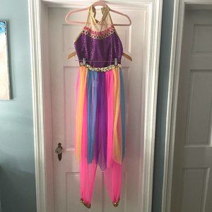 Genie Two Piece Halloween Dance Costume Size Adult Small